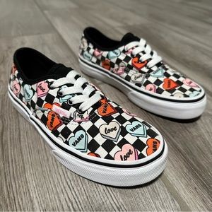 Vans Classic Low Top Valentines Candy Hearts Sneakers Kids’ Size 3